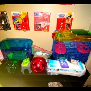 2 hamster cages plus extras for sale!